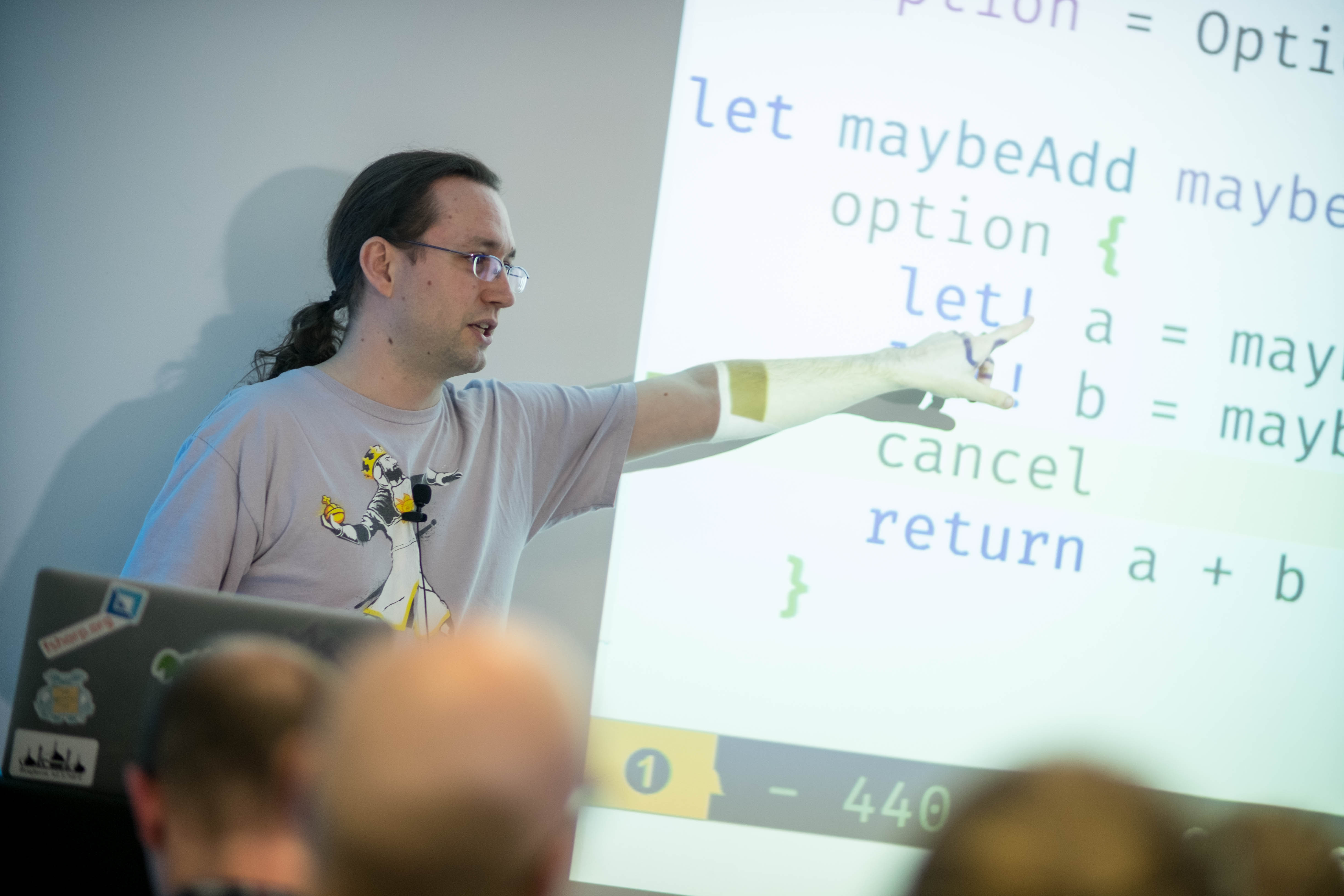 Michael talking at Skillsmatter